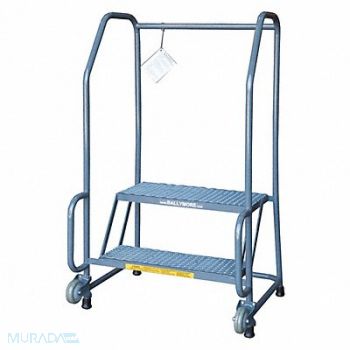 BALLYMORE Tilt and Roll Ladder Steel 19 In.H, 8EP46