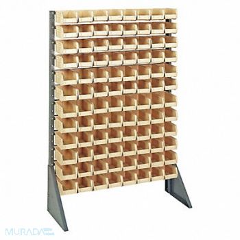 QUANTUM STORAGE SYSTEMS F1608 BinRailFlrRck 36inx54inx15in LdCp 50 lb, 8EP69