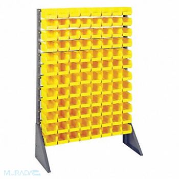 QUANTUM STORAGE SYSTEMS F1609 BinRailFlrRck 15inx54inx36in LdCp 50 lb, 8ER56