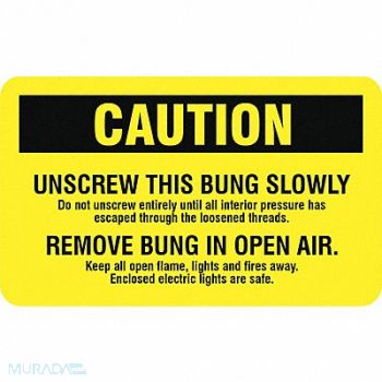 STRANCO INC DOT Container Label 3 Label W PK500, 9JGF6