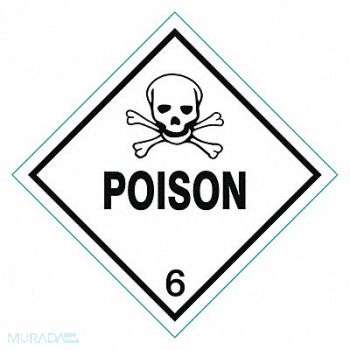 GRAINGER APPROVED DOT Container Label 4 Label W PK250, 8EZ60