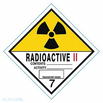 GRAINGER APPROVED DOT Container Label 4 Label W PK100, 9FEF2