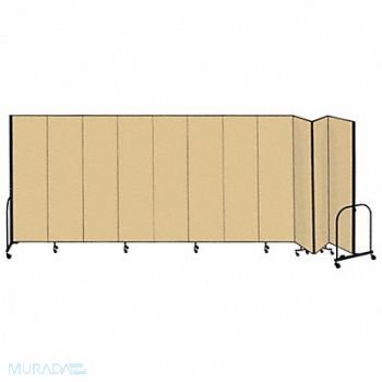 SCREENFLEX F1903 Partition 20 Ft 5 In Wx6 Ft 8 In H Beige, 8FA98