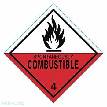 GRAINGER APPROVED DOT Container Label 4 Label W PK100, 9WY51