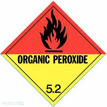 STRANCO INC DOT Container Placard 10-3/4 Label W, 8FM36