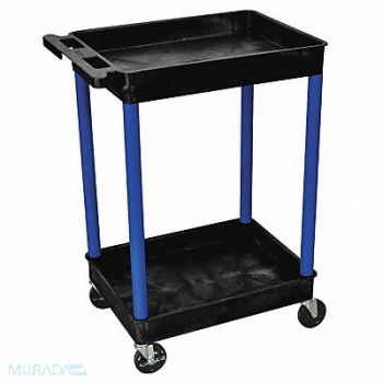 GRAINGER APPROVED Utility Cart 300 lb Load Cap. 2 Shelves, 8GPD1