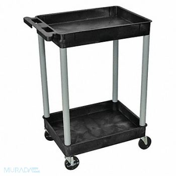 GRAINGER APPROVED Utility Cart 300 lb Load Cap. 2 Shelves, 8GPD2