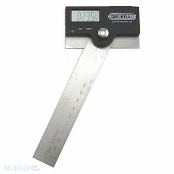 GENERAL Digital Protractor Accuracy +/-0.1 deg., 8NC28