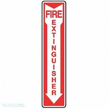 ACCUFORM Fire Extinguisher Sign 18X4 R/WHT, 773A65
