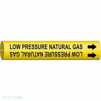 BRADY Pipe Marker Low Pressure Natural Gas, 8NEC3