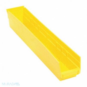 QUANTUM STORAGE SYSTEMS F0621 Shelf Bin Yellow Polypropylene 4 in, 8NEH9
