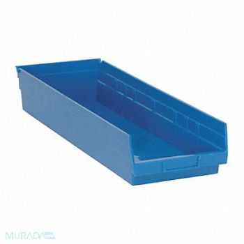 QUANTUM STORAGE SYSTEMS F0623 Shelf Bin Blue Polypropylene 4 in, 8NEJ0