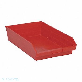 QUANTUM STORAGE SYSTEMS F0620 Shelf Bin Red Polypropylene 4 in, 8NEJ2