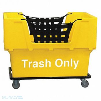 GRAINGER APPROVED Cube Truck LLDPE Yellow 23.0 cu ft., 8NEJ6