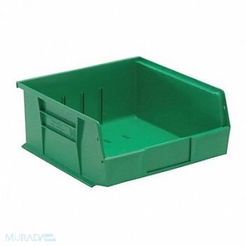 QUANTUM STORAGE SYSTEMS F0603 Hang and Stack Bin Green PP 5 in, 8NEK1