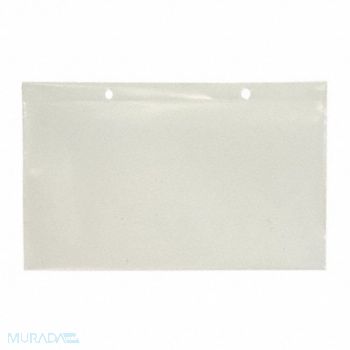 QUANTUM STORAGE SYSTEMS Label Holder Clear Transparent Pocket, 8NGP0