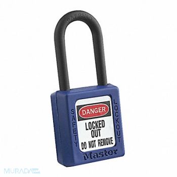 MASTER LOCK Lockout Padlock KA Blue 1-3/4 H, 8NJ30
