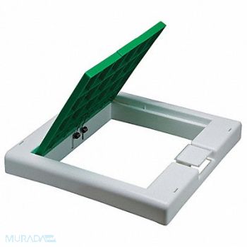 SP SCIENCEWARE Trash Can Top Flat Green White, 8NM91