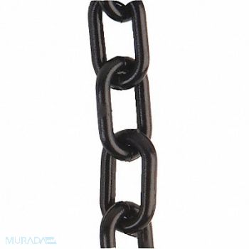MR. CHAIN E1222 Plastic Chain 2 In x 100 ft Black, 8NME3