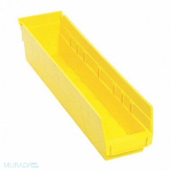 QUANTUM STORAGE SYSTEMS F0617 Shelf Bin Yellow Polypropylene 4 in, 8PCC0