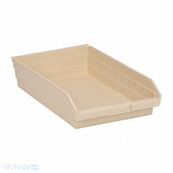 QUANTUM STORAGE SYSTEMS F0620 Shelf Bin Ivory Polypropylene 4 in, 8PCC5