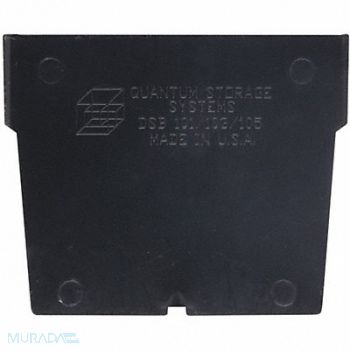 QUANTUM STORAGE SYSTEMS Divider 3 in Black PK50, 8PCC8