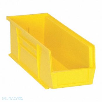 QUANTUM STORAGE SYSTEMS F0602 Hang and Stack Bin Yellow PP 5 in, 8PCD3