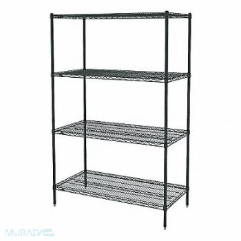 METRO Wire Shlv Unit Cap 500 lb 24inx63inx72in, 8XYY1