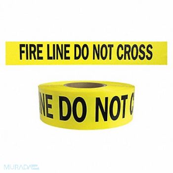 PRESCO PRODUCTS CO Barricade Tape Yellow/Black 1000ft x 3In, 8PE96