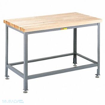 LITTLE GIANT Workbench Butcher Block 60 W 30 D, 9P312