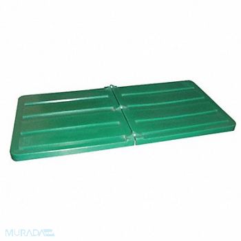 GRAINGER APPROVED Tilt Truck Lid Green Fits 29-3/4 cu ft., 8PHM3