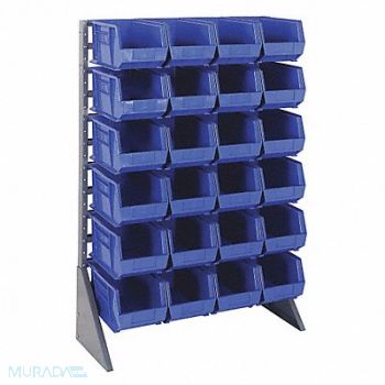 QUANTUM STORAGE SYSTEMS F1613 BinRailFlrRck 15inx54inx36in LdCp 50 lb, 8PHN7