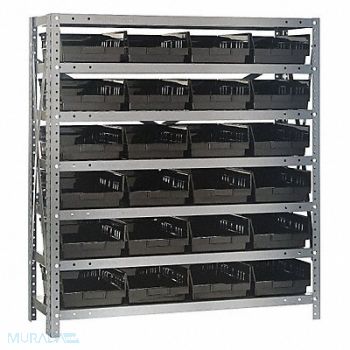 QUANTUM STORAGE SYSTEMS E1513 Bin Shlvng 12inx39inx36in Black, 8PJG3