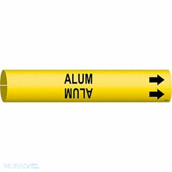 BRADY Pipe Marker Alum 2 4/5 in W, 8PLW6