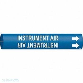 BRADY Pipe Marker Instrument Air 2 in W, 8PLZ4