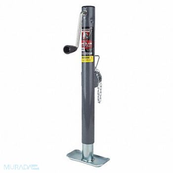 BULLDOG Trailer Jack Tubular Swivel Sidewind, 8PMZ9