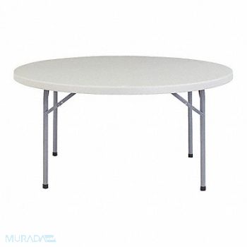 NATIONAL PUBLIC SEATING Fldg Tbl Round Polypropylene 60 Dia, 8PN51