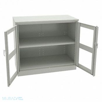 TENNSCO Storage Cabinet 42 x36 x24 LtGry 2Shlv, 8PN59