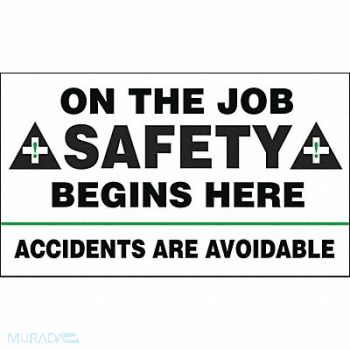 ACCUFORM Safety Banner 28in x 48in Poly Sheeting, 8PXH3