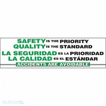 ACCUFORM Safety Banner 28in x 96in Poly Sheeting, 8PXH4