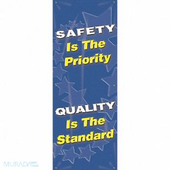 ACCUFORM Safety Banner 74in x 28in Poly Sheeting, 8PXH8