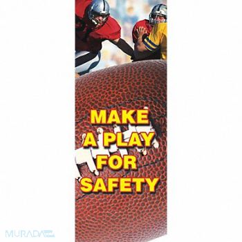 ACCUFORM Safety Banner 74in x 28in Poly Sheeting, 8PXH9