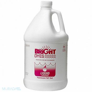 BRIGHT DYES Dye Tracer Liquid Red 1 Gallon, 8RF22