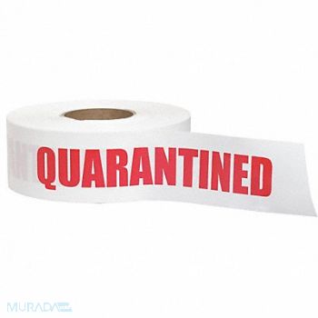 GRAINGER APPROVED Barricade Tape Red/White 1000 ft x 3 In, 8RG08