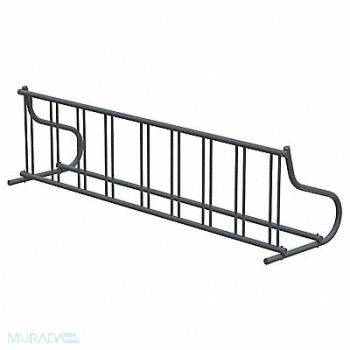MADRAX Bike Rack 1-Sided 9-Bike 110 in Black, 8RHK8