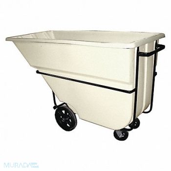 GRAINGER APPROVED Tilt Truck Heavy-Duty 1-1/8 cu yd White, 8RHN1