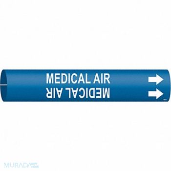 BRADY Pipe Marker Medical Air 7/8 in W, 8RJ82