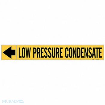 BRADY Pipe Marker Low Pressure Condensate, 8RJ95