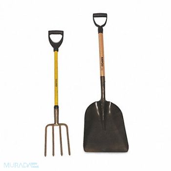 AMPCO Fiberglass Handle Garden Fork 11-1/2 In, 9U706