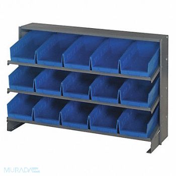 QUANTUM STORAGE SYSTEMS E1541 Bench Pick Rack 12x21x36in Blue, 8RJV6